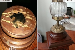 Post-pole-finial-Glass-Lamp-chandelier-Wood-Light-Fixture-repair-and-restoration