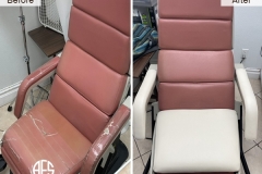 barber-recliner-chair-medical-exam-dental-leather-vinyl-reupholstery